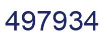 Number 497934 blue image