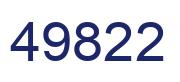 Número 49822 imagen azul