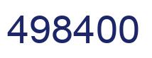 Number 498400 blue image