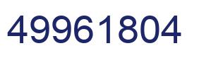 Número 49961804 imagen azul