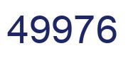 Número 49976 imagen azul