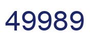 Número 49989 imagen azul