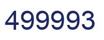 Número 499993 imagen azul