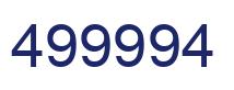 Número 499994 imagen azul