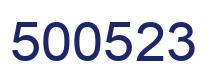 Number 500523 blue image