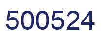 Number 500524 blue image