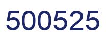 Number 500525 blue image