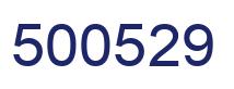 Number 500529 blue image