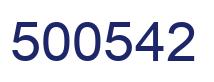 Number 500542 blue image