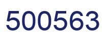 Number 500563 blue image