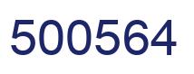 Number 500564 blue image