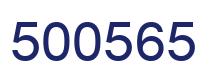 Number 500565 blue image