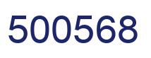 Number 500568 blue image