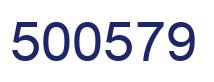 Number 500579 blue image