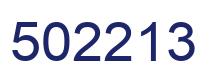 Número 502213 imagen azul
