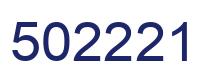 Número 502221 imagen azul