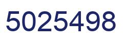Number 5025498 blue image