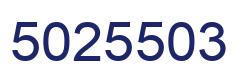Number 5025503 blue image
