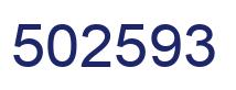 Number 502593 blue image