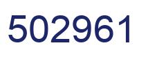 Number 502961 blue image