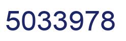 Número 5033978 imagen azul