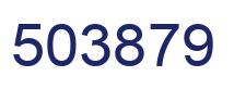 Number 503879 blue image