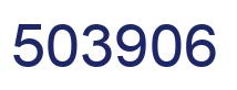 Number 503906 blue image
