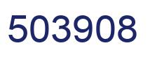 Number 503908 blue image