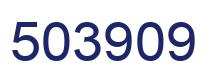 Number 503909 blue image