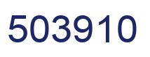 Number 503910 blue image