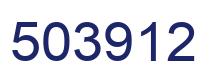 Number 503912 blue image