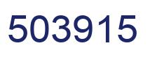 Number 503915 blue image