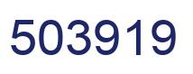 Number 503919 blue image