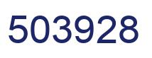 Number 503928 blue image