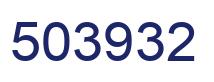 Number 503932 blue image