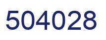 Número 504028 imagen azul