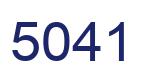 Número 5041 imagen azul
