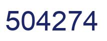 Number 504274 blue image