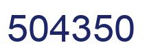 Number 504350 blue image