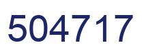 Number 504717 blue image