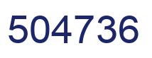 Number 504736 blue image