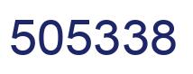 Number 505338 blue image
