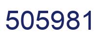 Number 505981 blue image