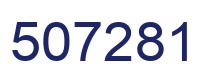 Number 507281 blue image