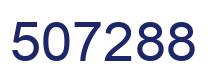 Number 507288 blue image