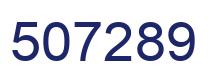 Number 507289 blue image