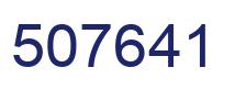 Number 507641 blue image