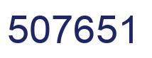 Number 507651 blue image