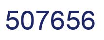 Number 507656 blue image