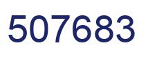 Number 507683 blue image